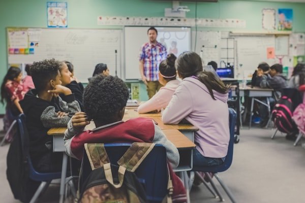 GCSE students in a small-group tuition class